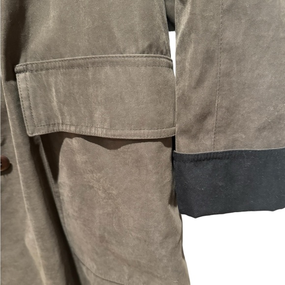 GALLERY Contrast Trim Rain Coat - Picture 5 of 8